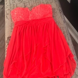 My Michelle ruffles home coming dress